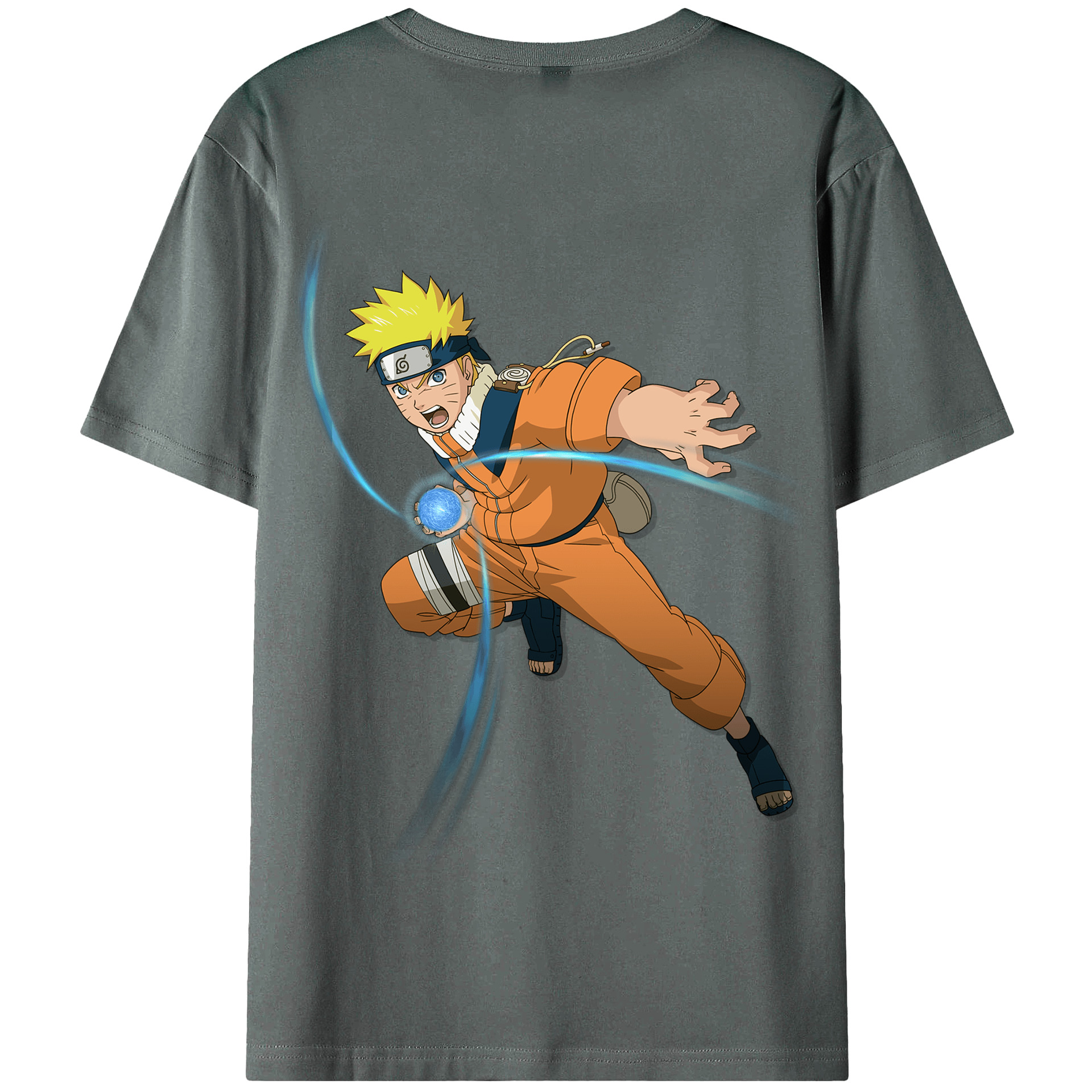 （画像用） NARUTO -ナルト- うずまき ナルト Uzumaki Naruto 綿100％半袖Tシャツ（背面プリント）